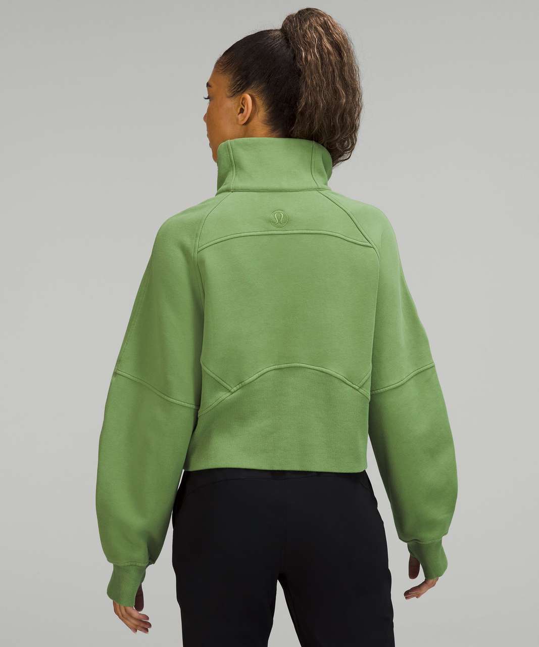 lululemon scuba half zip everglade green, Women's Fashion, Activewear on  Carousell