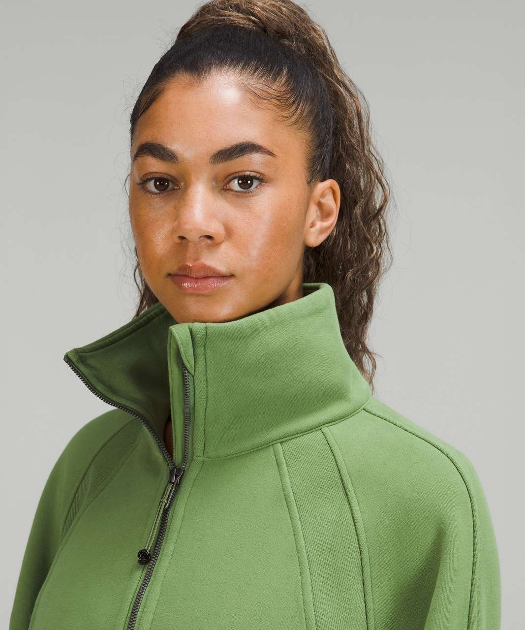 Lululemon Scuba Oversized Half-Zip Hoodie - Green Foliage - lulu