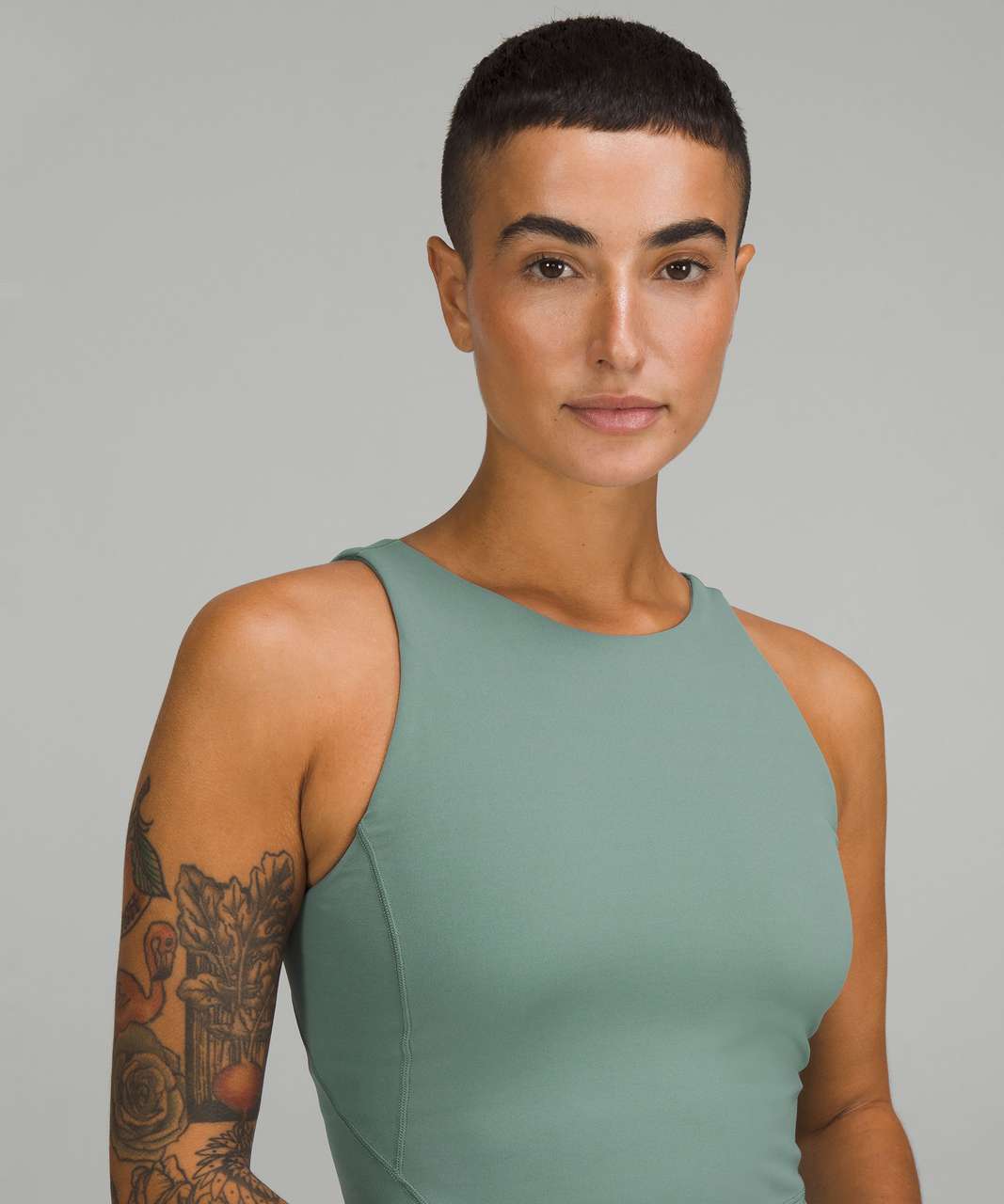 Lululemon Align High-Neck Tank Top - Tidewater Teal - lulu fanatics