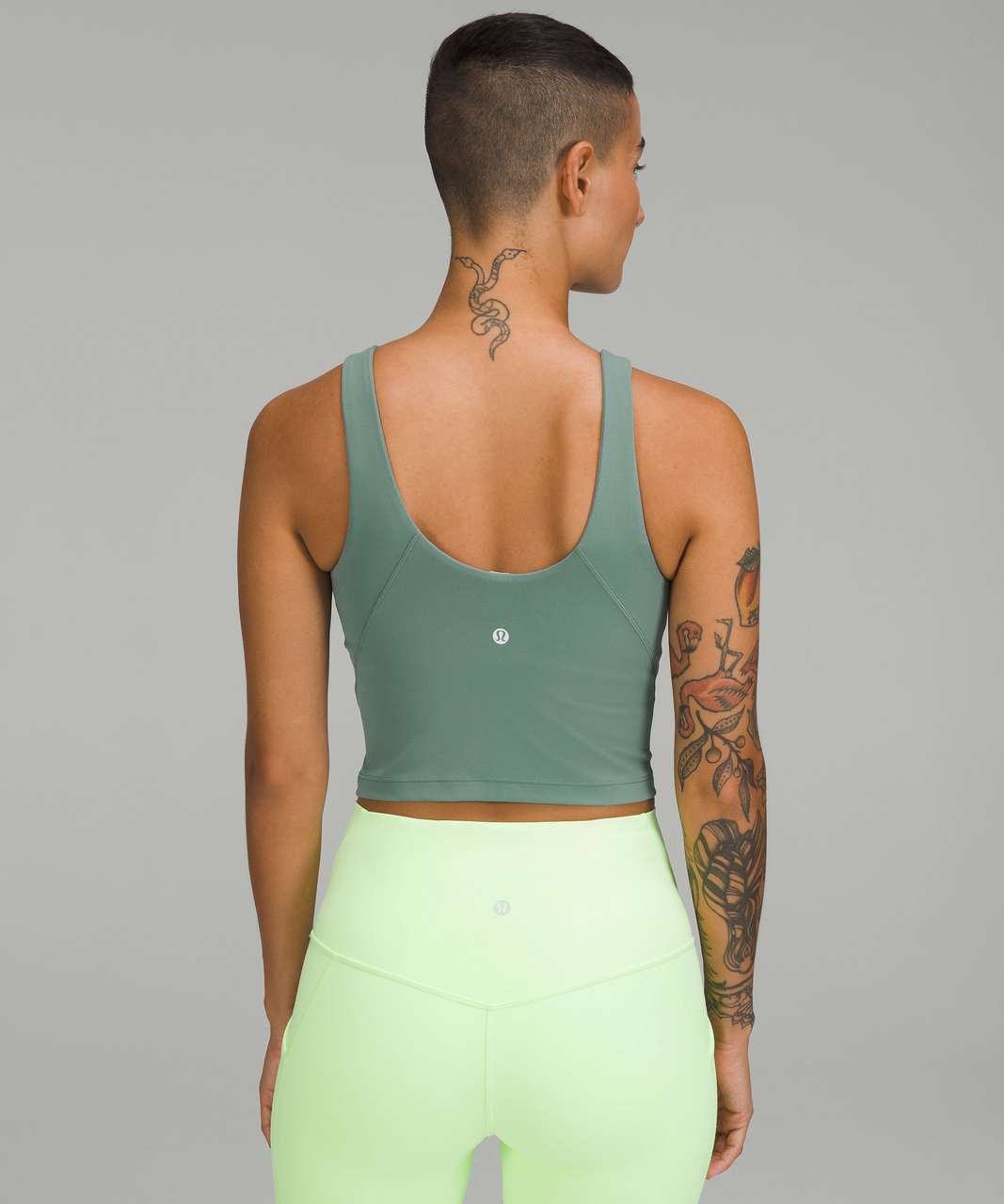 Tried on the heathered tidewater teal align tank the other day. I