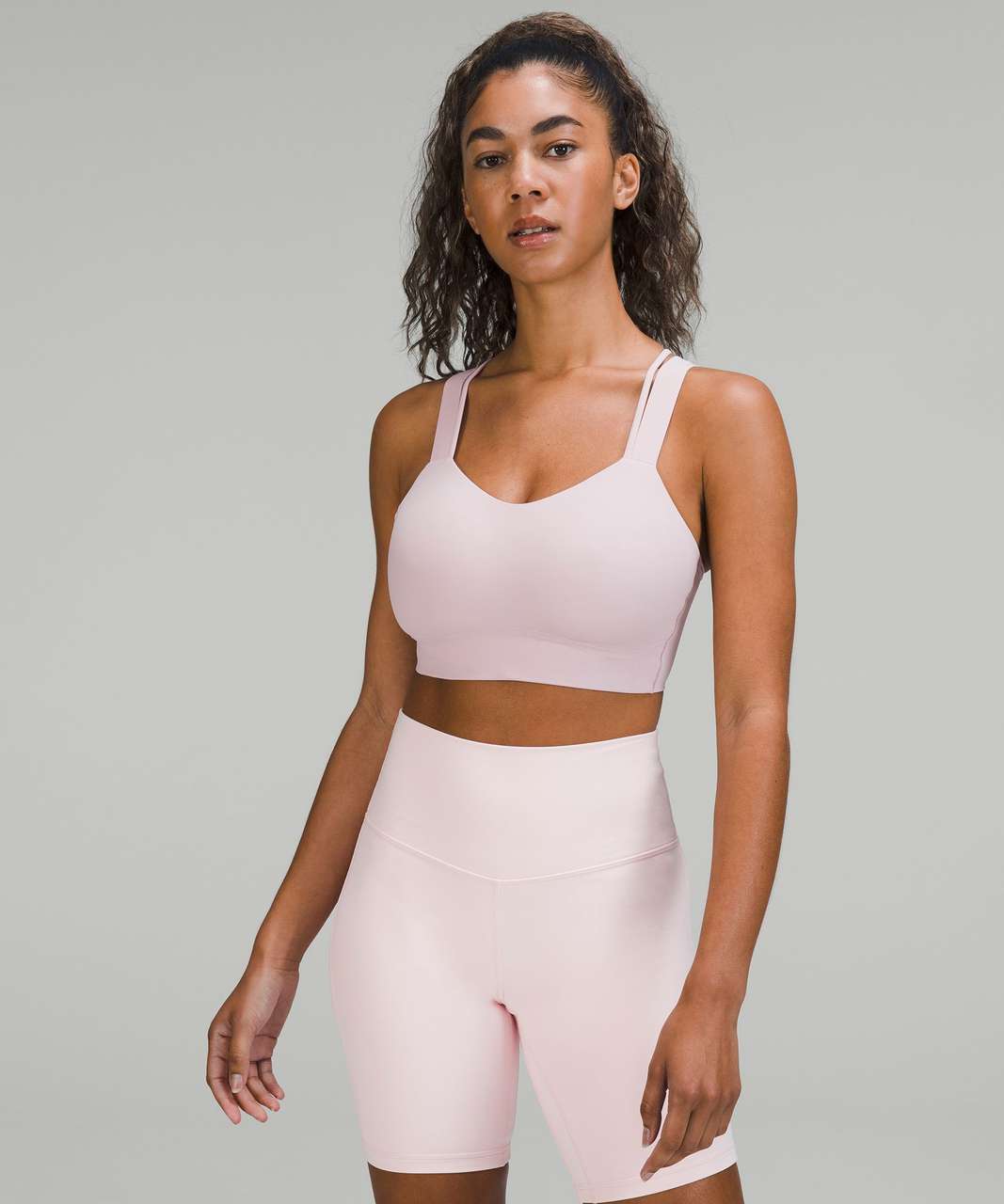 Ella Seashell Crop Top Bralette in Pink