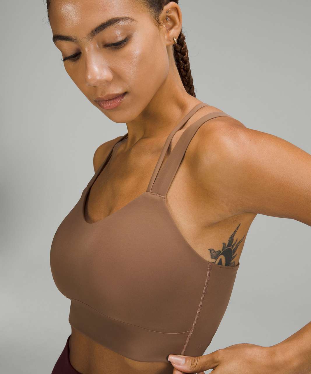 Lululemon Like a Cloud Longline Bra *Light Support, D/DD Cup - Cacao