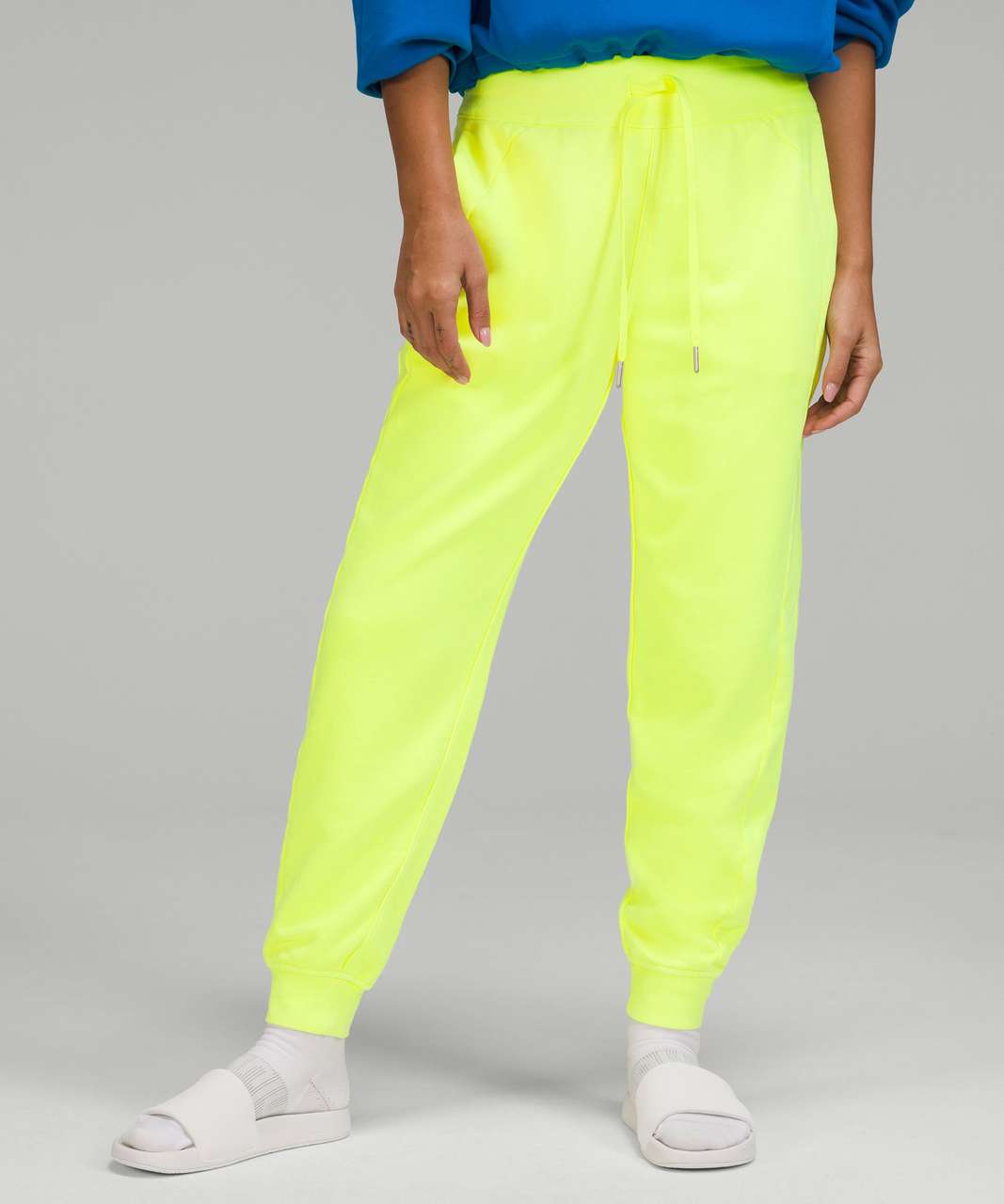 Lululemon Scuba HR Jogger French Terry Size 10 Neon Wash Highlight Yellow  27061