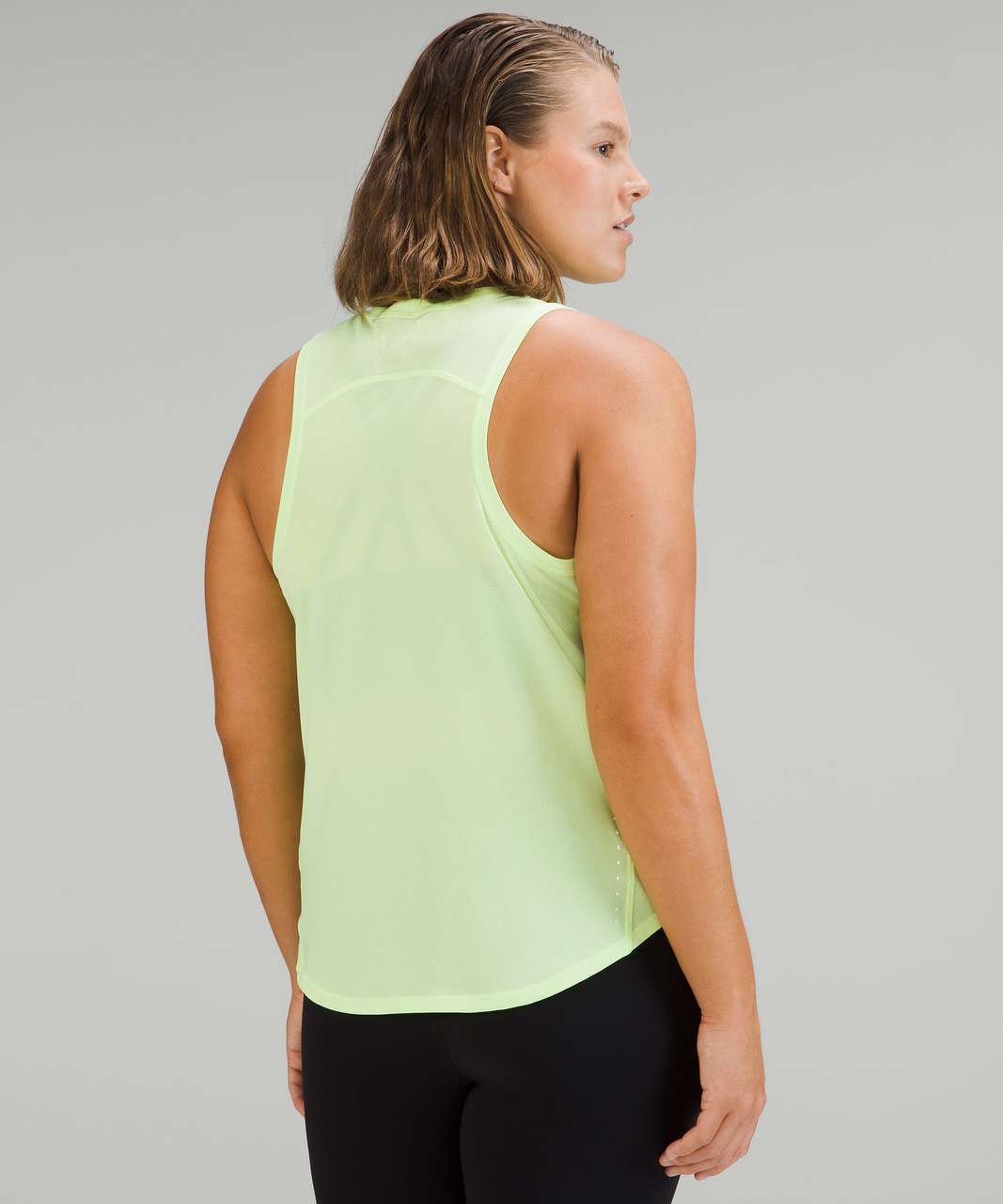 lululemon athletica High-neck Running And Training Tank Top - Color Pink/ neon - Size 10