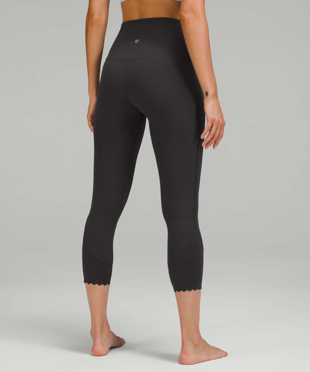 Lululemon Align Scalloped Hem High-Rise Crop 23" - Graphite Grey