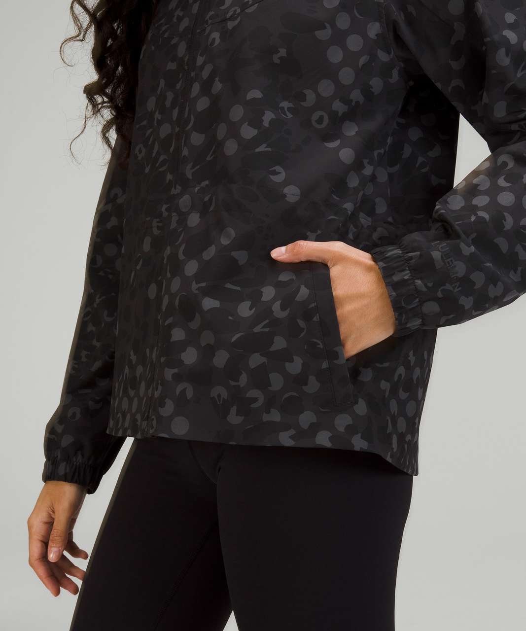 Lululemon Packable Water-Repellent Jacket - Primal Dot Max Black Multi