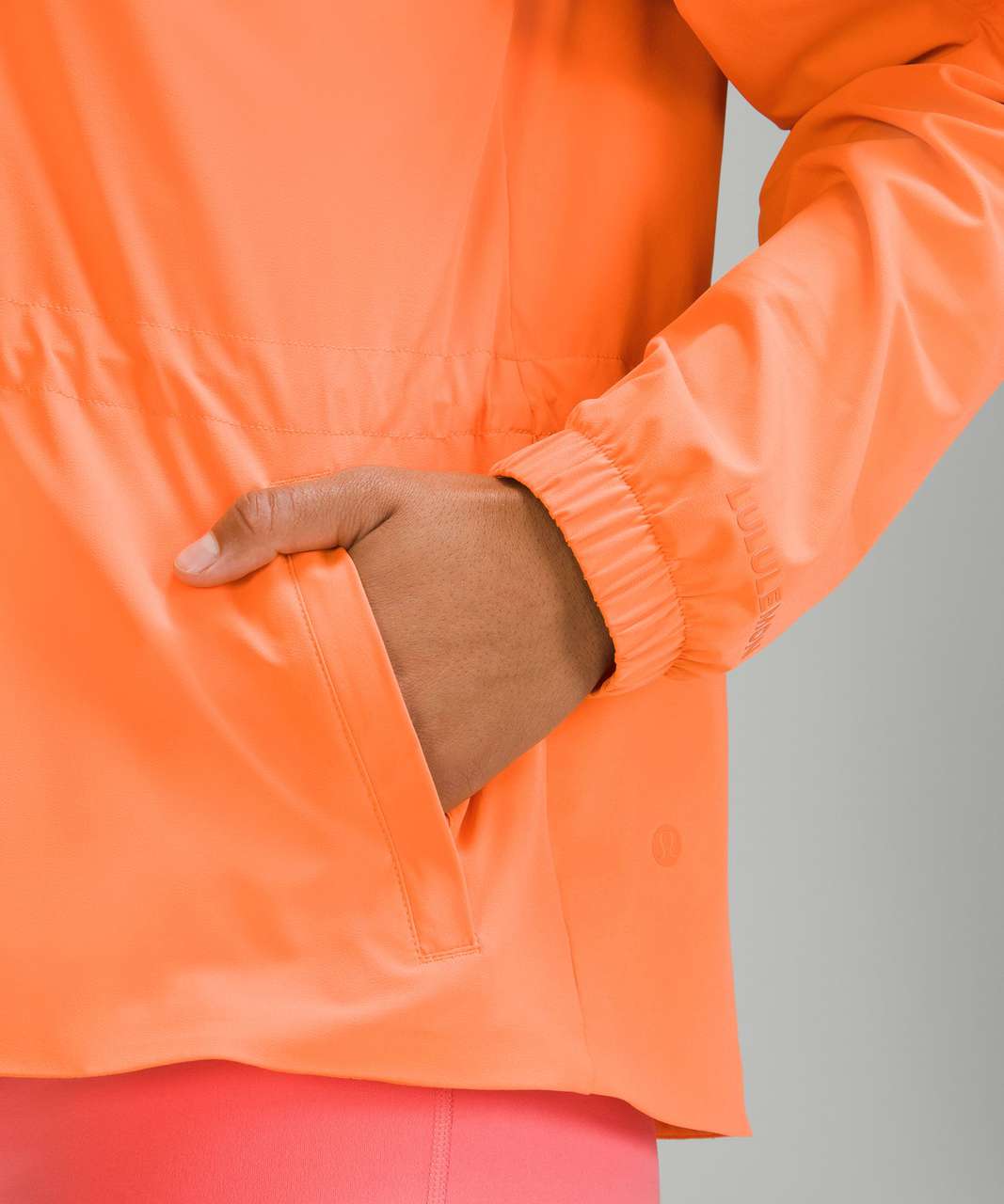 Lululemon Packable Water-Repellent Jacket - Orange Frappe