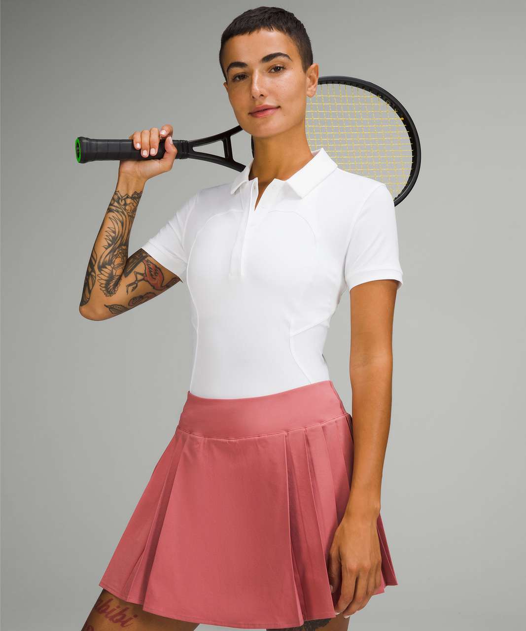 Lululemon Side-Pleat High-Rise Tennis Skirt - Brier Rose