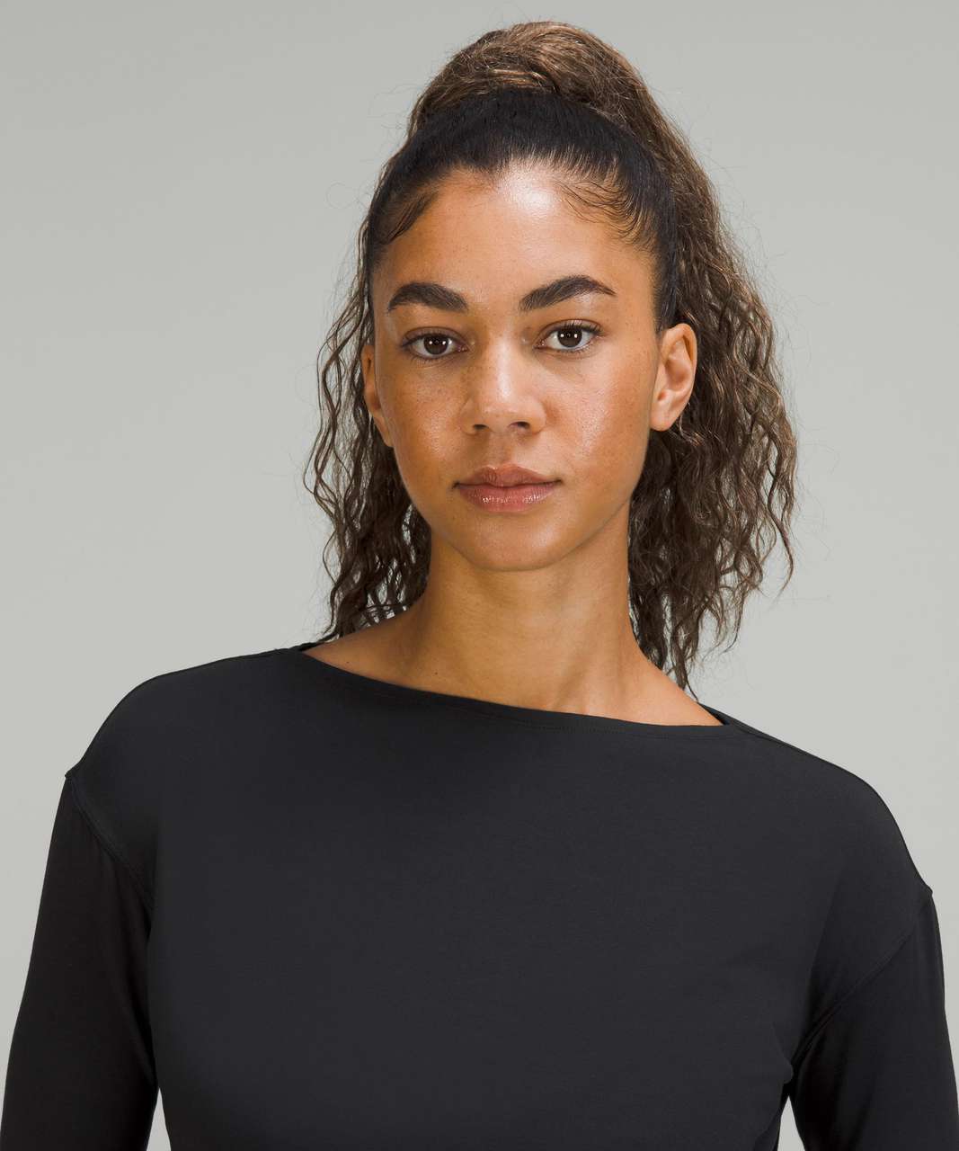 Lululemon Modal-Blend Open-Back Long Sleeve Shirt - Black - lulu