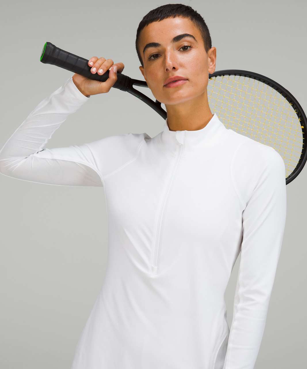 Lululemon Nulux Long-Sleeve Tennis Dress - White