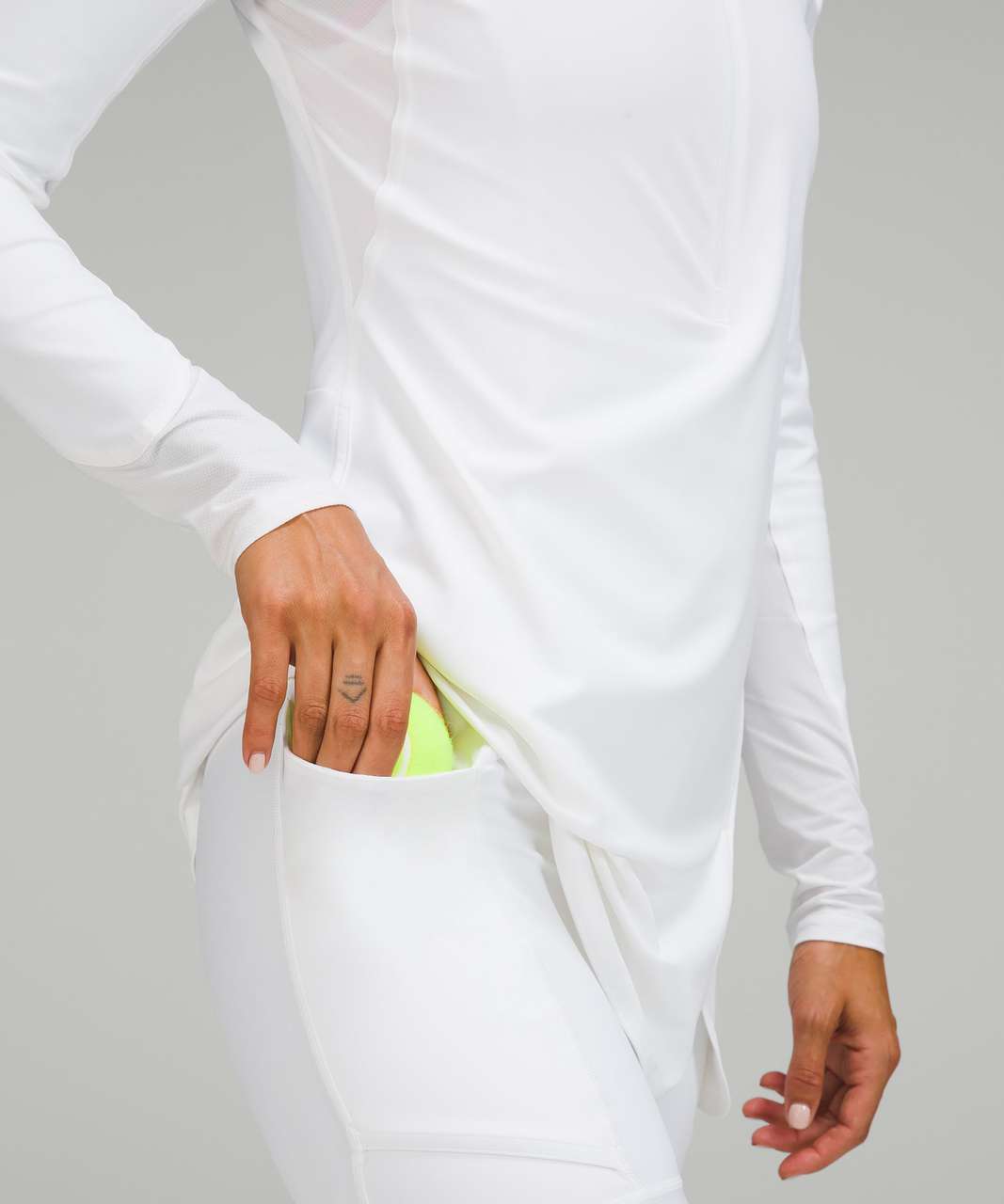 Lululemon Nulux Long-Sleeve Tennis Dress - White