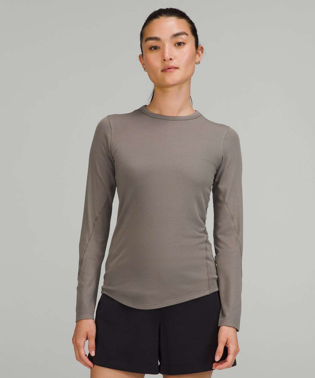 Lululemon Hold Tight Ribbed Long Sleeve Shirt - Night Sea - lulu