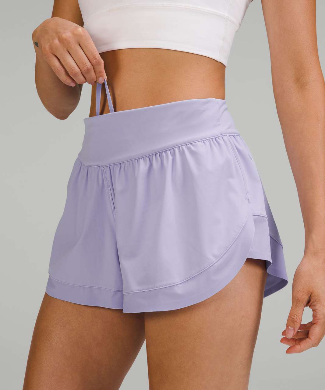 Lululemon Calm Tides Lined Running Short 2.5" - Lilac Smoke