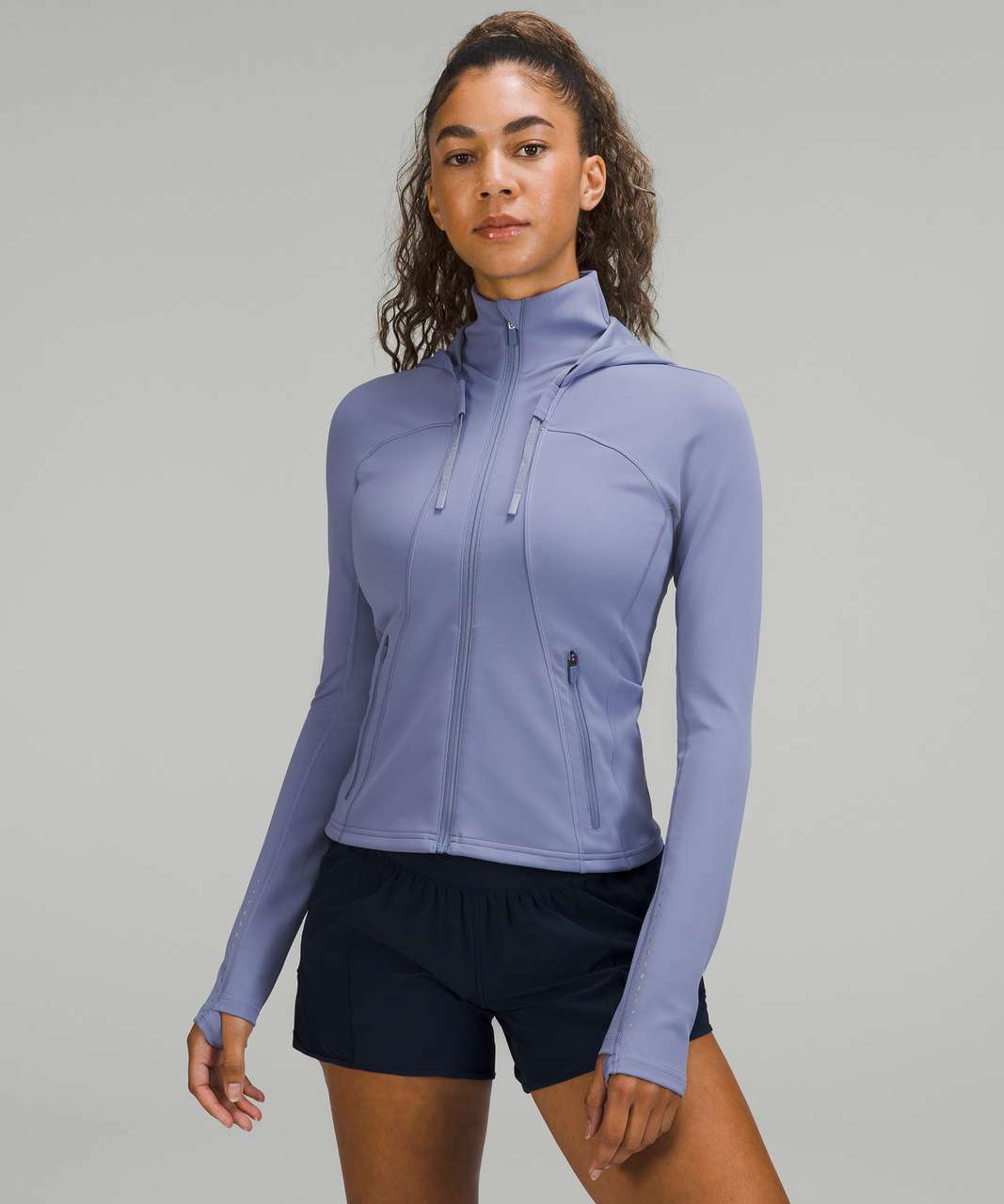 Lululemon Rain Repellent Running Jacket - Peri Purple - lulu fanatics