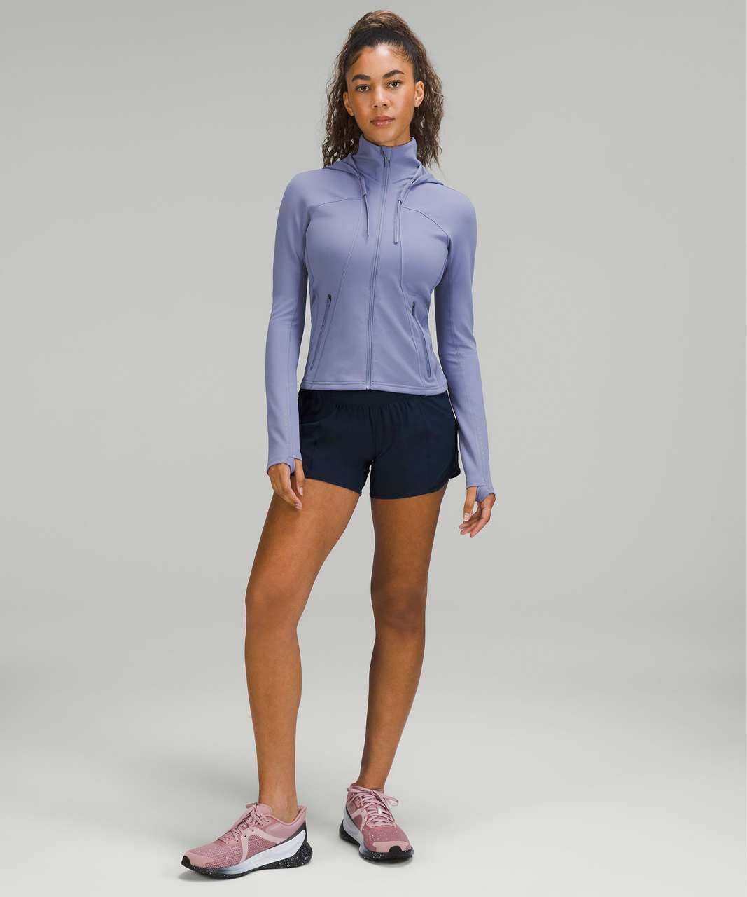 Lululemon Rain Repellent Running Jacket - Peri Purple - lulu fanatics