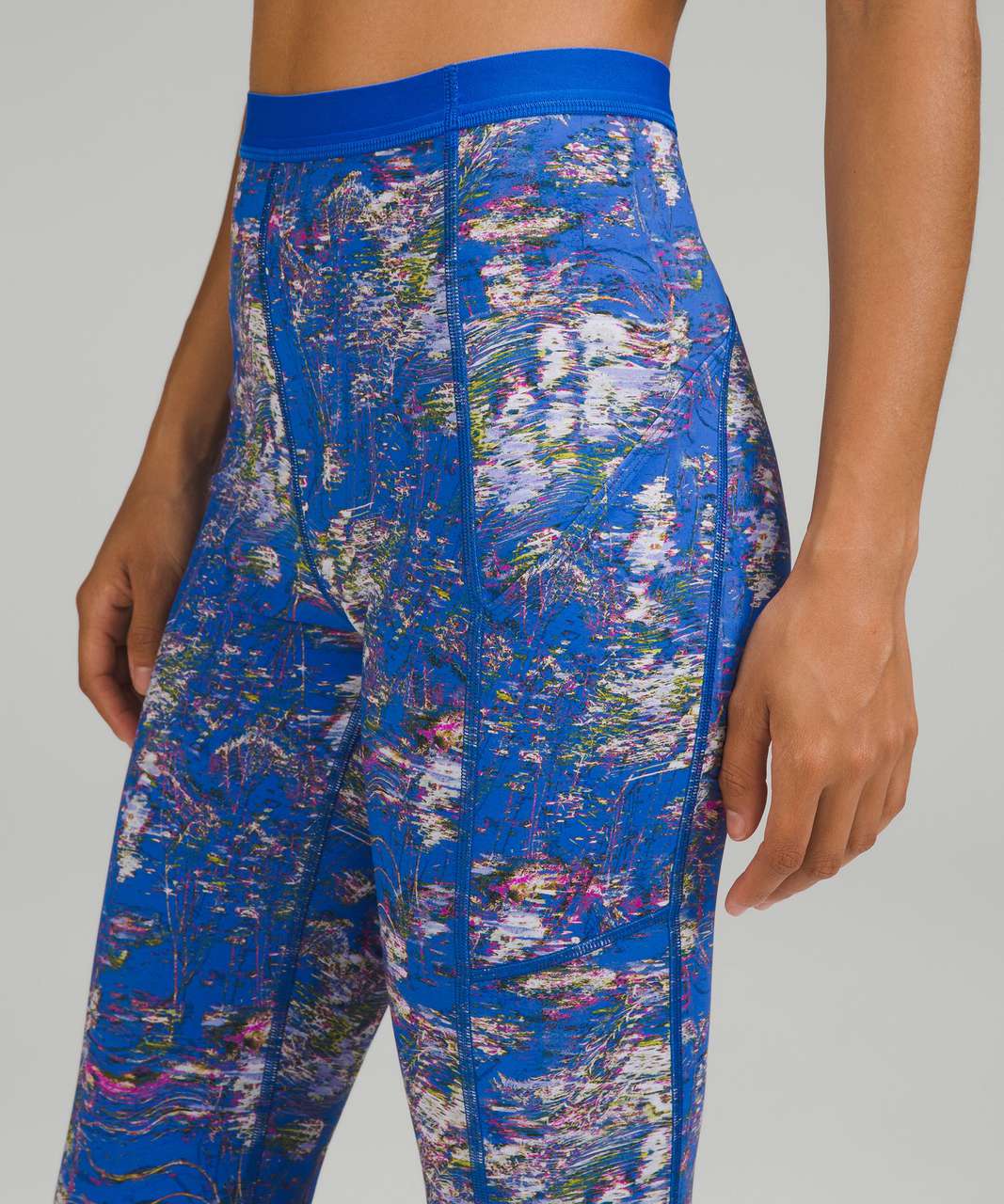 Lululemon High-Rise Paddle Crop 15.75" Length - Speed Floral Wild Bluebell Multi