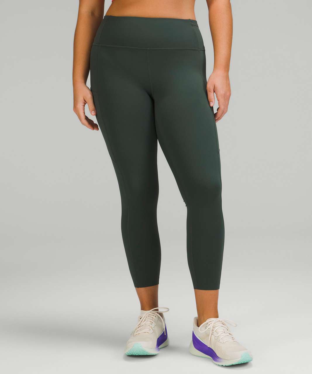 Lululemon Fast and Free High-Rise Tight 25 - Smoked Spruce - lulu fanatics