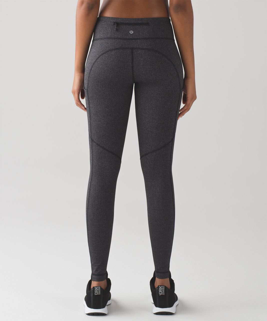 Lululemon Speed Tight V - Power Luxtreme Variegated Knit Black Heathered Black