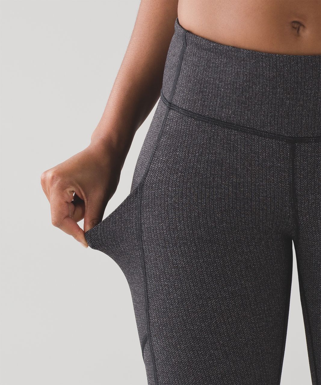 Lululemon Speed Up Tight *28 Power Luxtreme Variegated Knit Black  Heathered 4 - $67 - From V