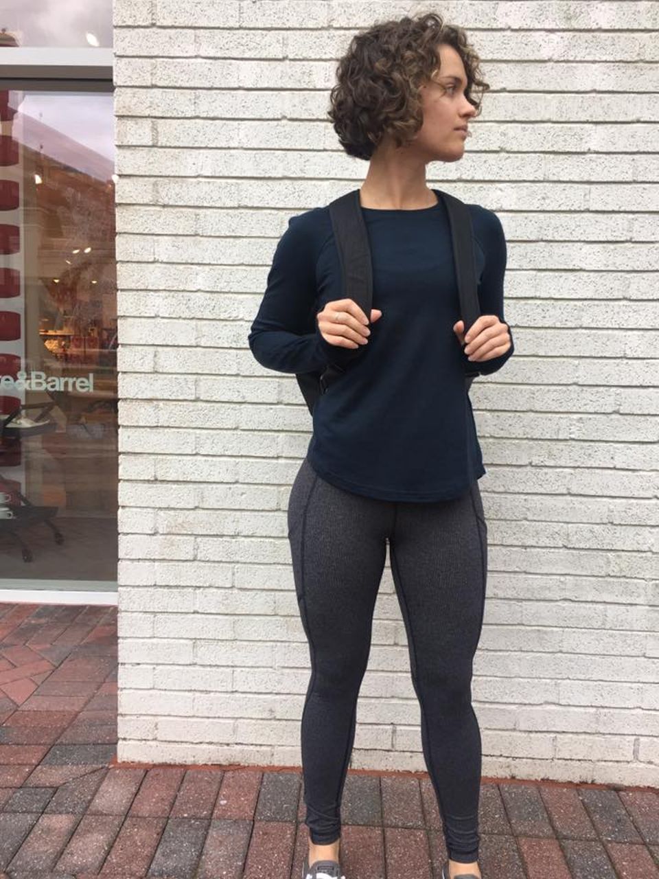 Lululemon Speed Tight V Power Luxtreme Variegated Knit Black