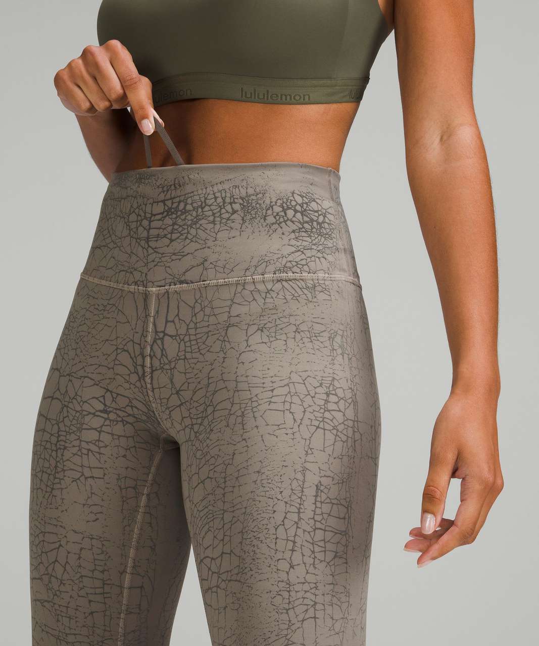 Lululemon athletica Wunder Train High-Rise Crop 23 *Foil, Women's Capris