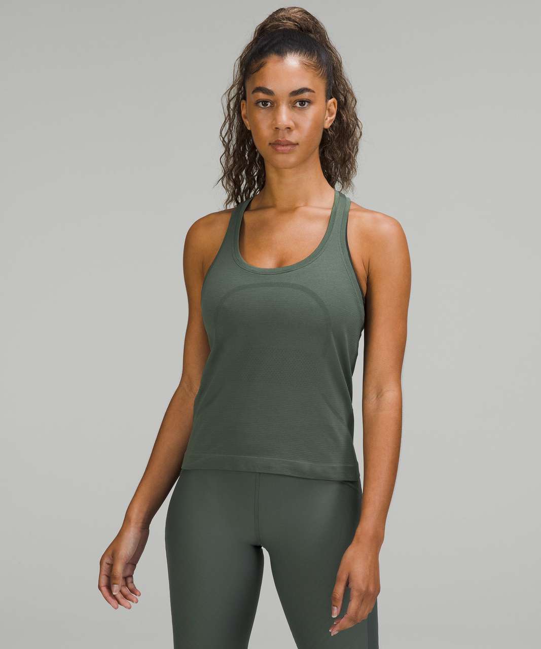 Lululemon Swiftly Tech Long Sleeve 2.0 *Race Length - Smoked Spruce /  Smoked Spruce - lulu fanatics