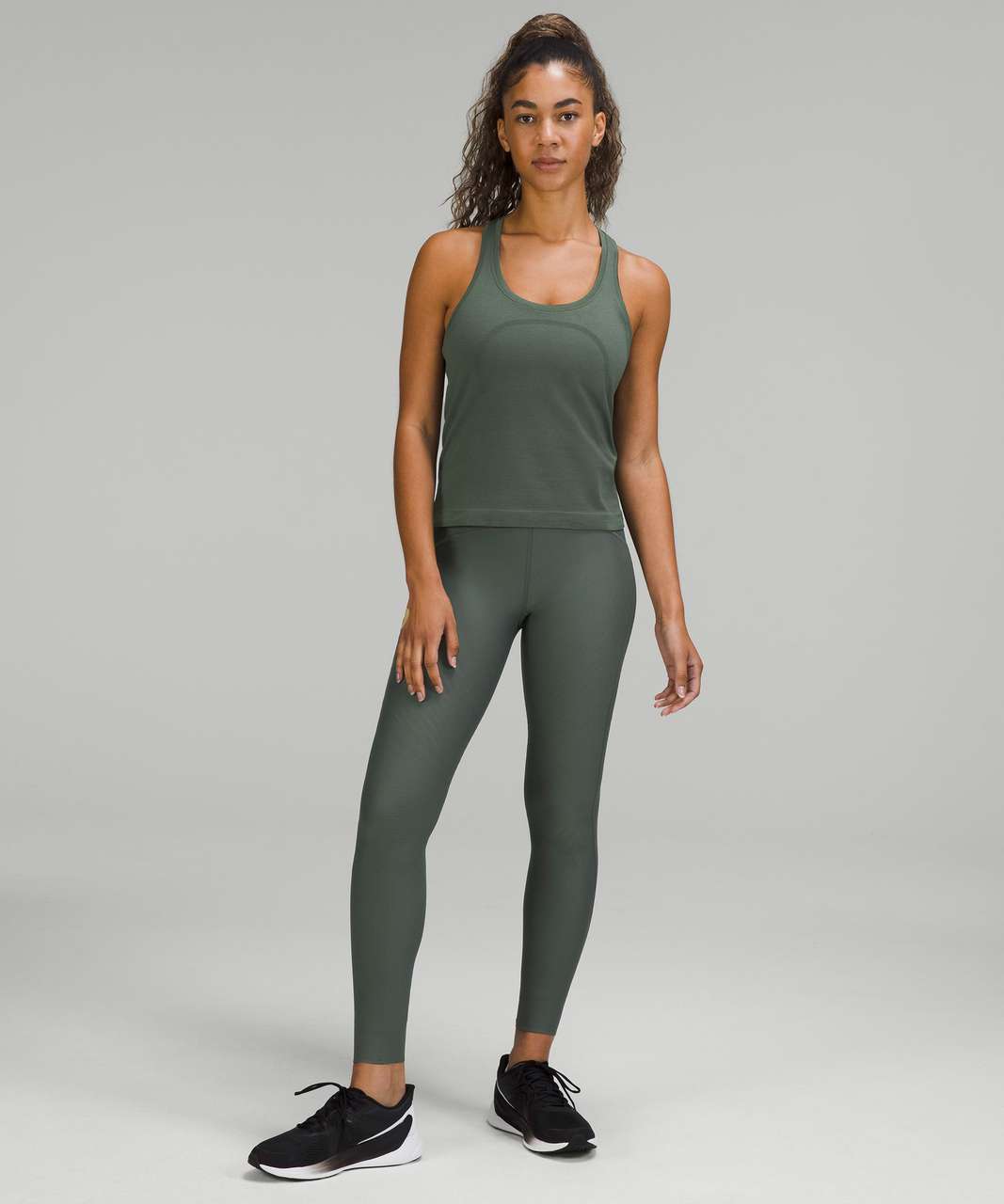 Lululemon Swiftly Tech Racerback Tank Top 2.0 *Race Length - Smoked Spruce / Smoked Spruce