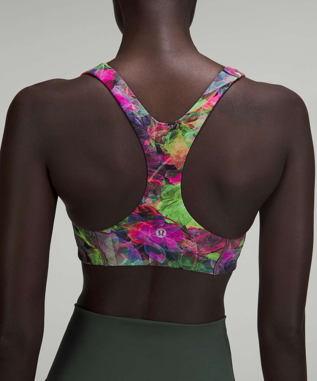 Lululemon Wunder Train Bra *Medium Support, C/D Cup - Vivid Floral Tone  Multi - lulu fanatics