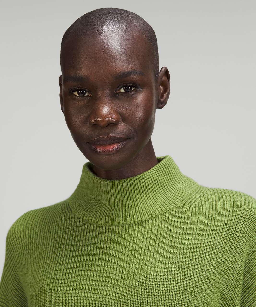 Lululemon Merino Wool-Blend Ribbed Turtleneck Sweater - Green