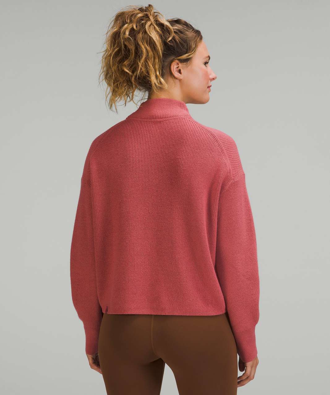 WOOL BLEND RIBBED SWEATER