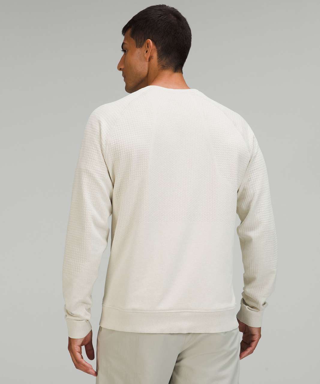 Lululemon Engineered Warmth Long Sleeve Crew - Natural Ivory / Natural ...