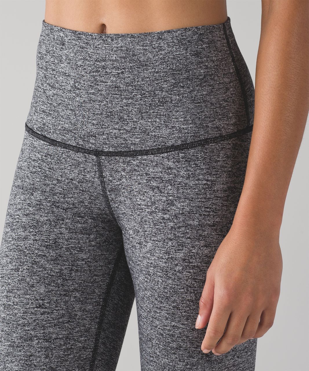 Lululemon Wunder Under Crop (Hi-Rise) (21") - Heathered Black (First Release)