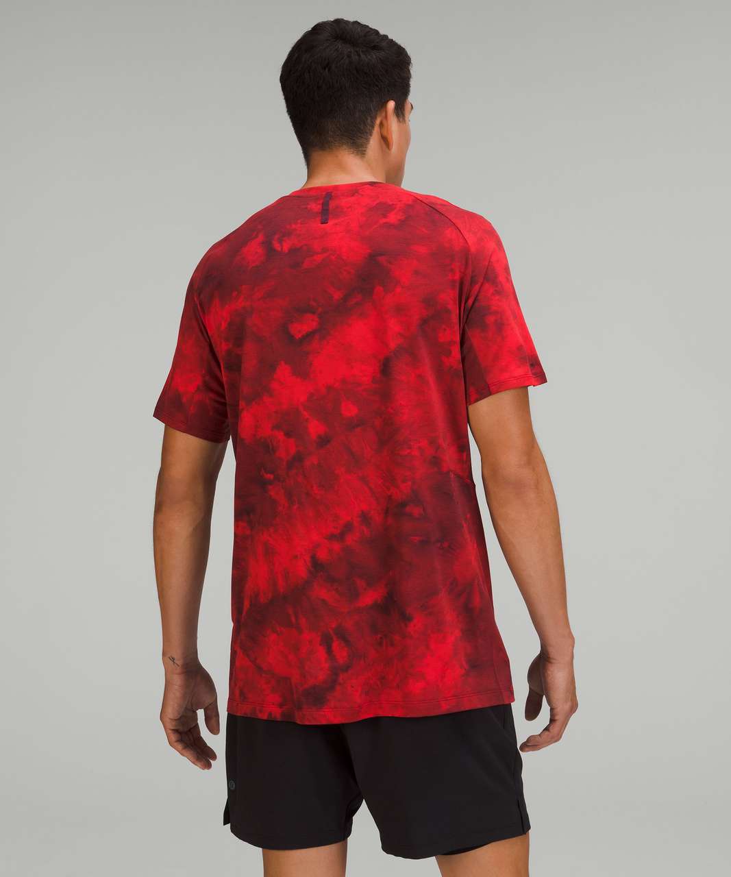 Lululemon Always Agile Short Sleeve Shirt - Tidal Dye Grenadine Red Cassis