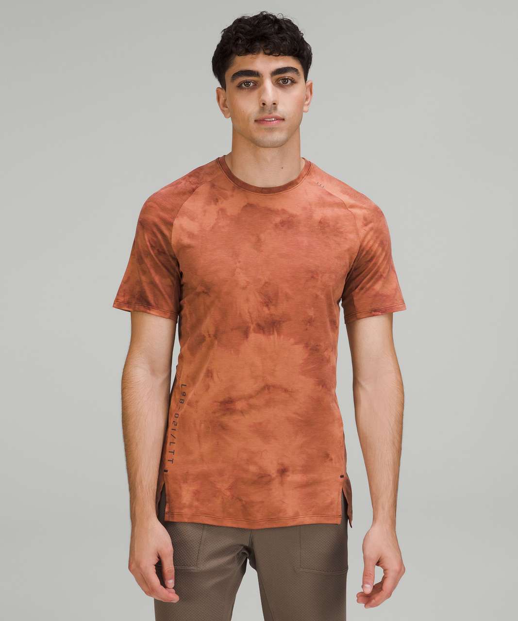 Lululemon Always Agile Short Sleeve Shirt - Tidal Dye Desert Sun Date Brown