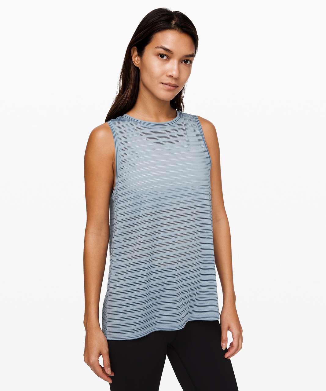 Lululemon Meet Halfway Tank *Striped - Chambray - lulu fanatics