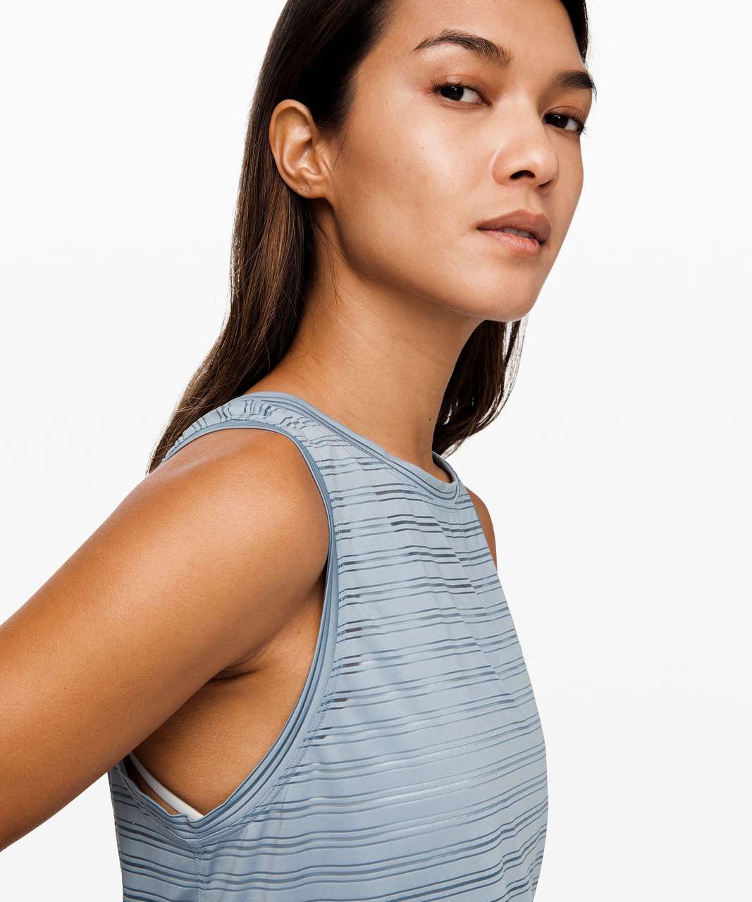 Lululemon Meet Halfway Tank *Striped - Chambray - lulu fanatics