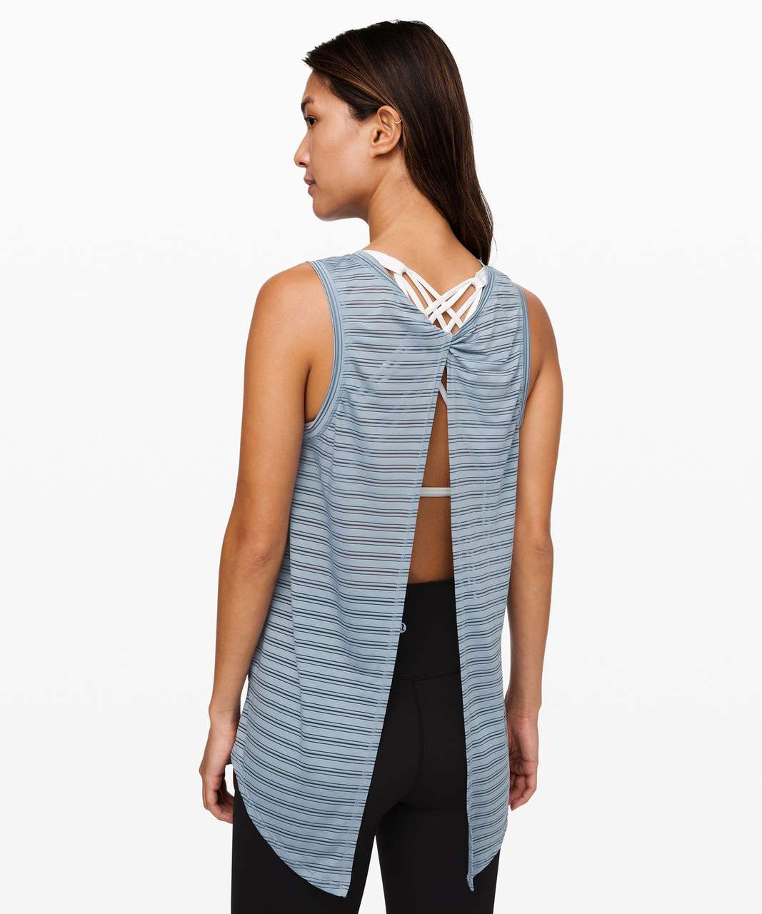 Lululemon Meet Halfway Tank *Striped - Chambray