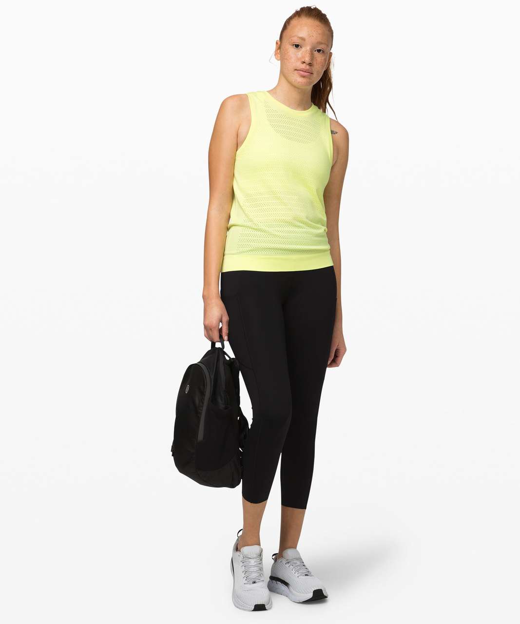 Lululemon Breeze By Muscle Tank Top - Florid Flash / Florid Flash