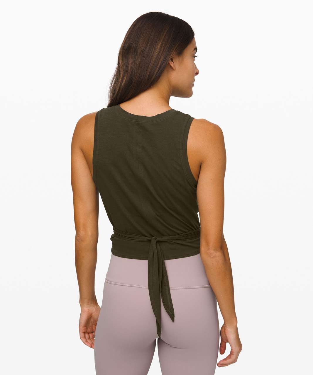 Lululemon Time to Restore Tank - Dark Olive