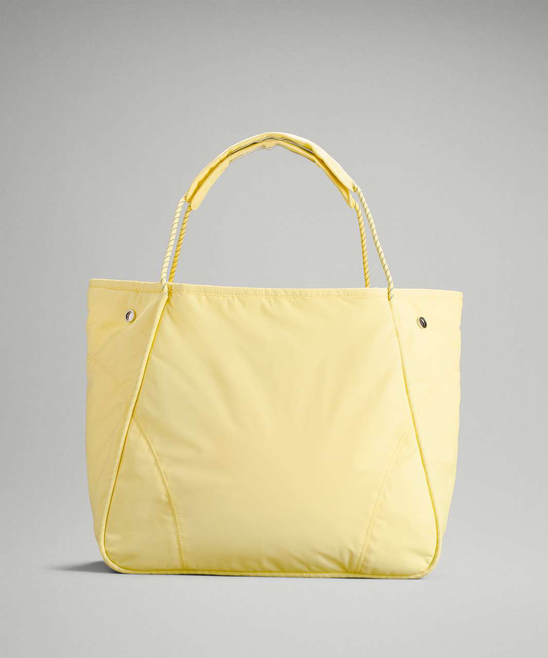 Yellow Heart Large Tote Bag