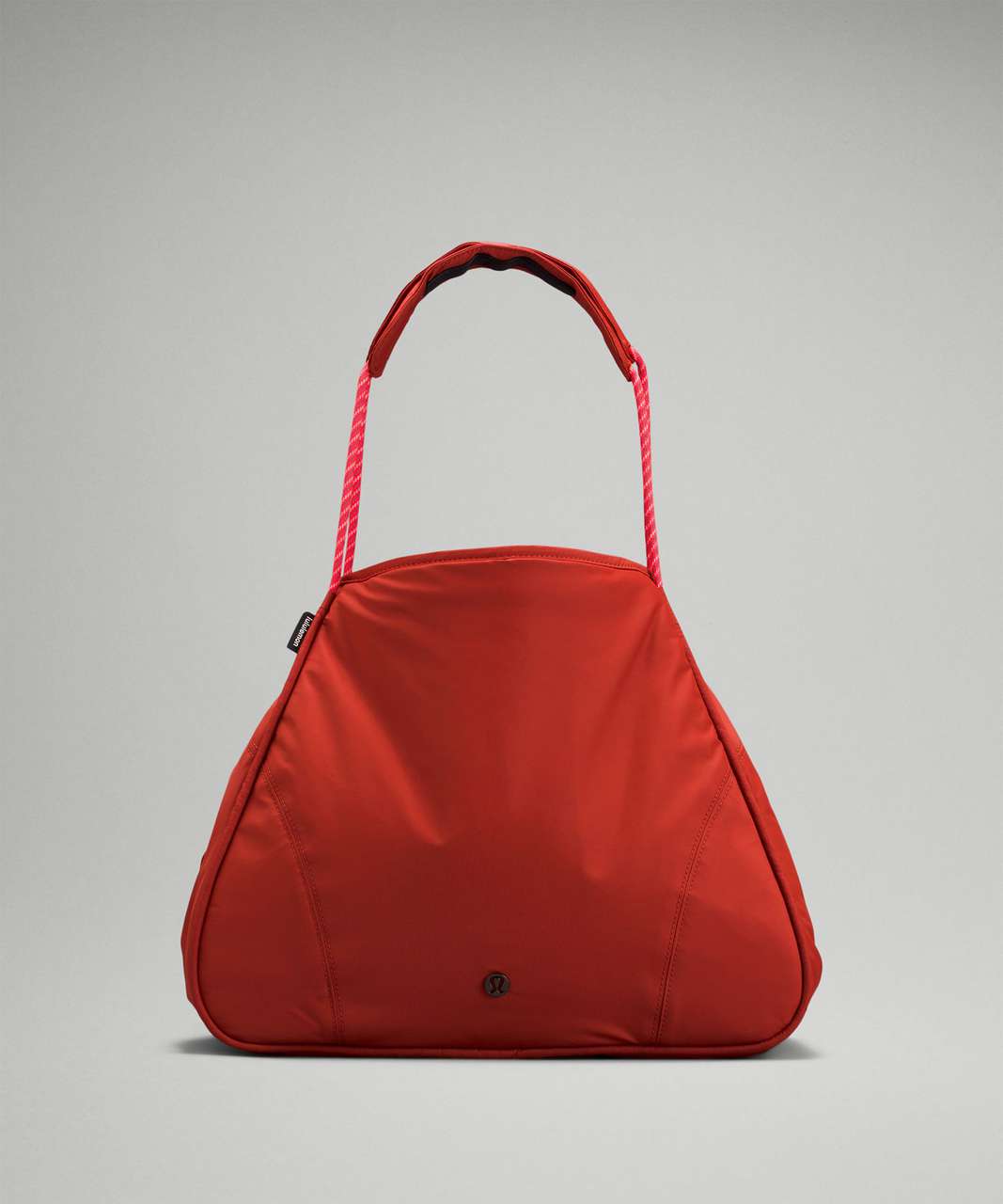 Lululemon reusable small red holiday shopping tote bag