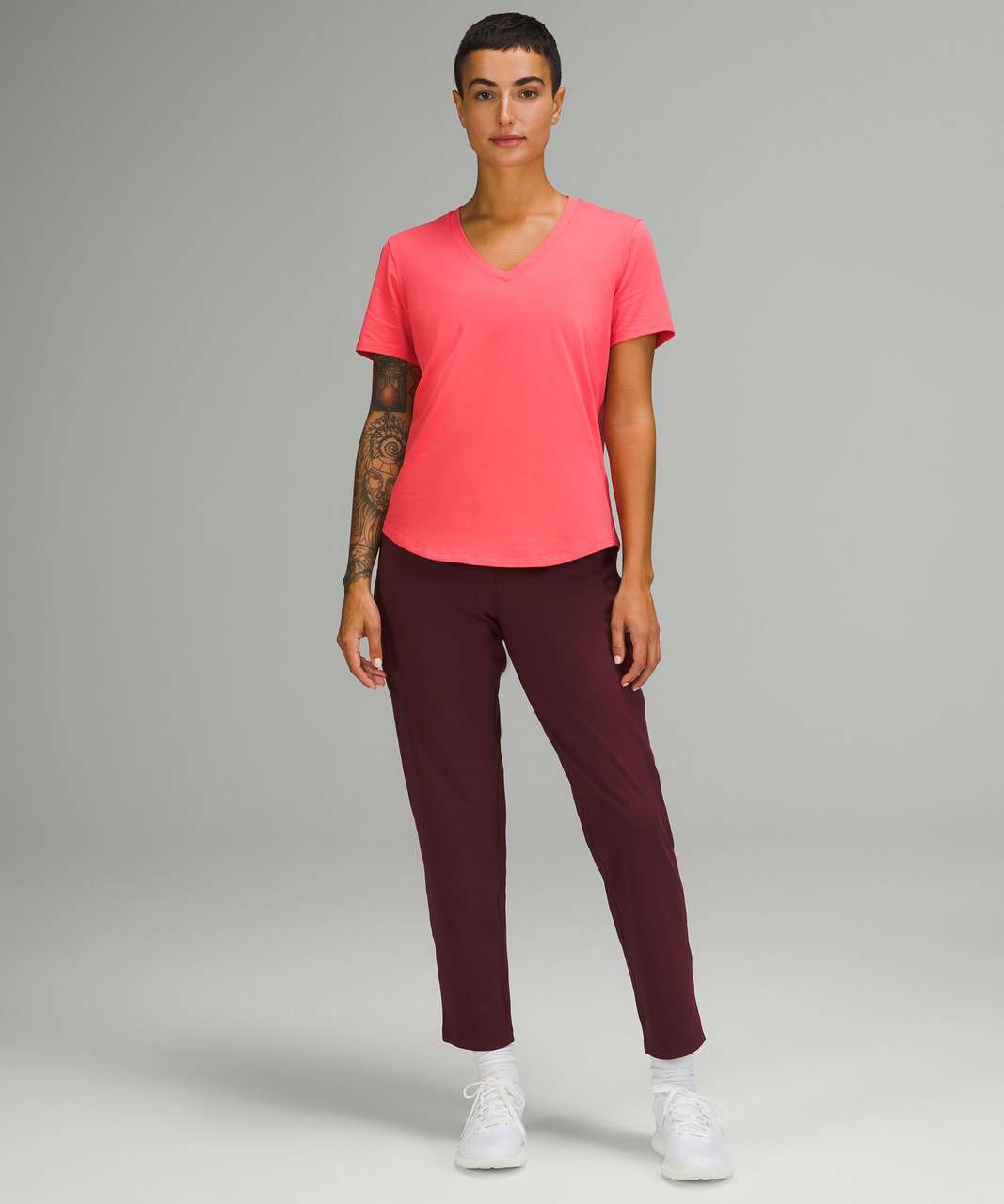 Lululemon Love V-Neck T-Shirt - Pale Raspberry