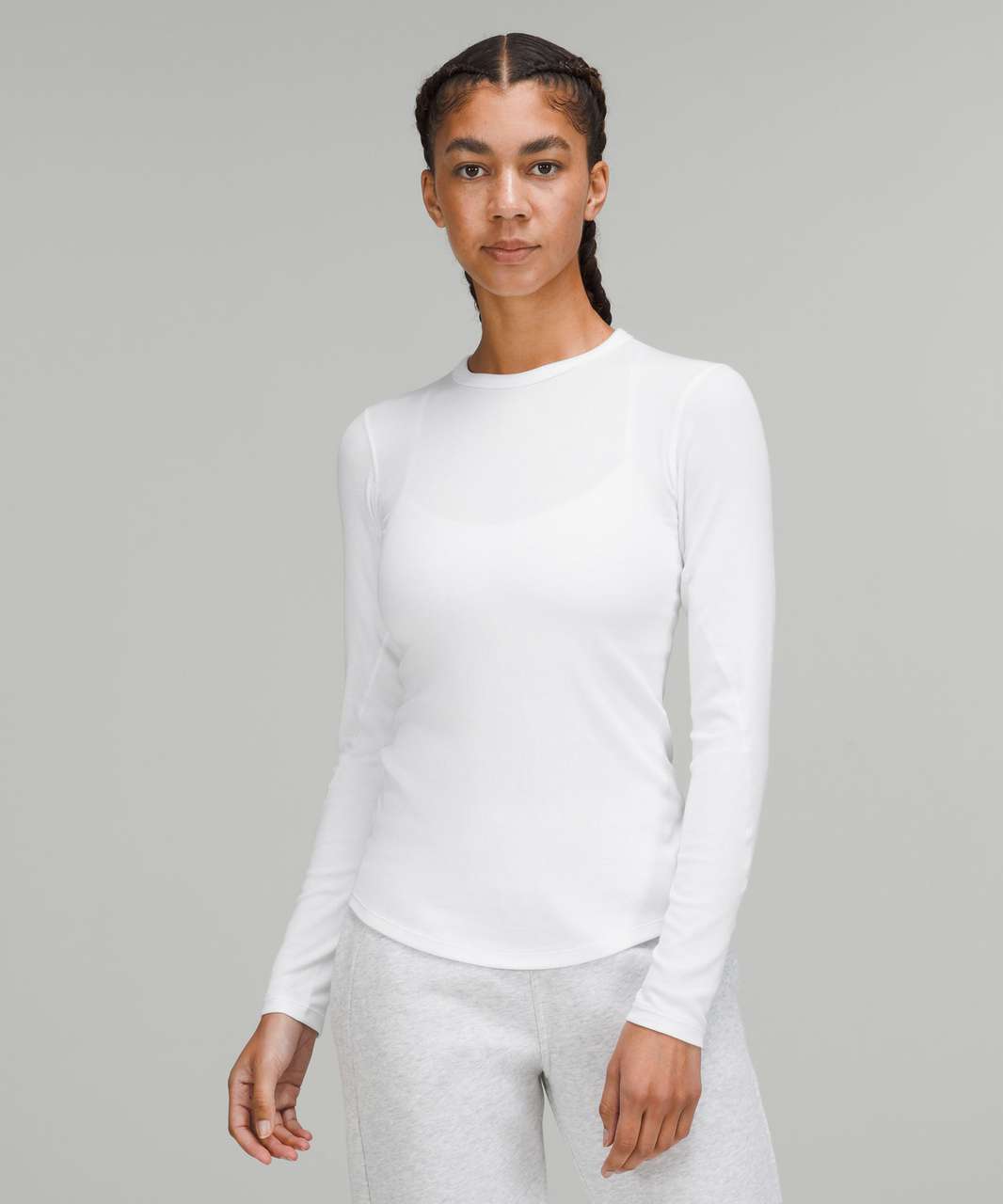 Lululemon Hold Tight Long Sleeve Shirt - White