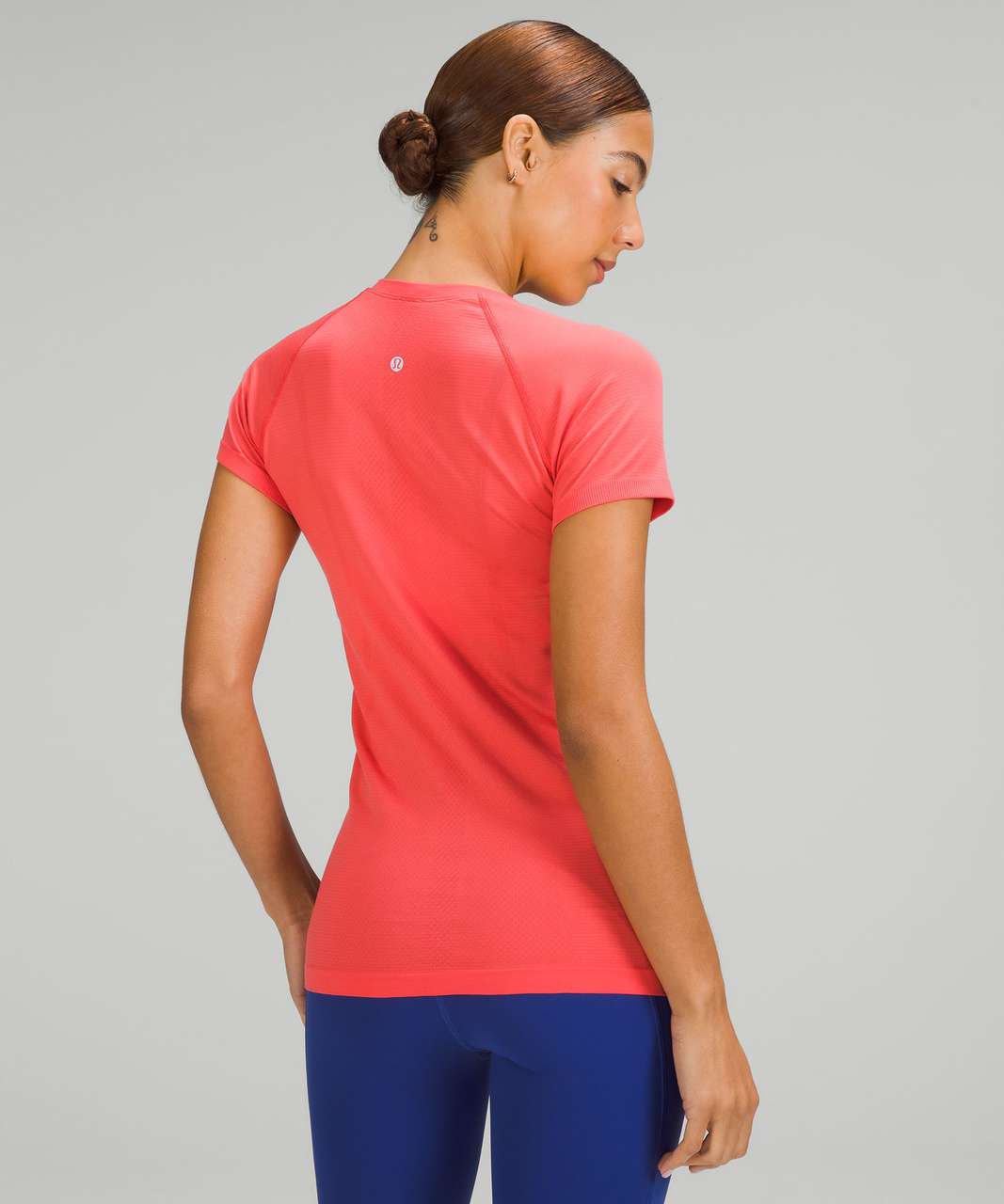 Lululemon Swiftly Tech Short Sleeve Shirt 2.0 - Raspberry Cream / Dew Pink  - lulu fanatics