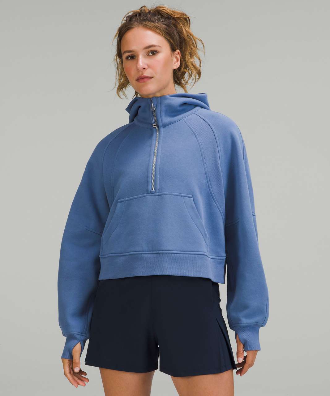 Lululemon Scuba Oversized Half-Zip Hoodie - Water Drop