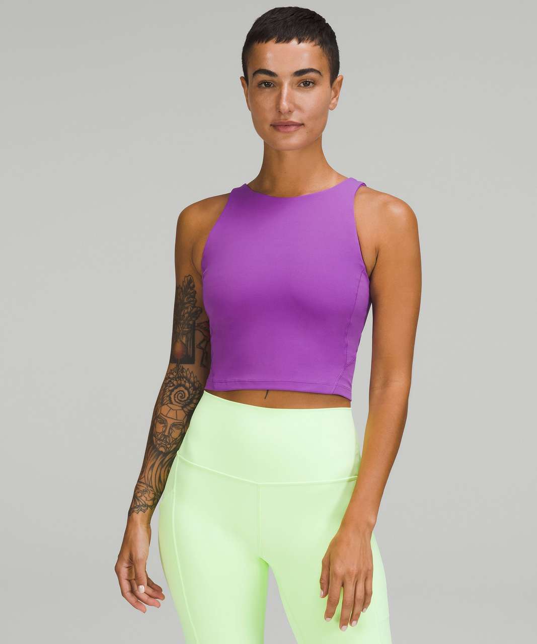 Sexy Magenta Mesh Top - Bustier Tank Top - Cropped Tank Top - Lulus