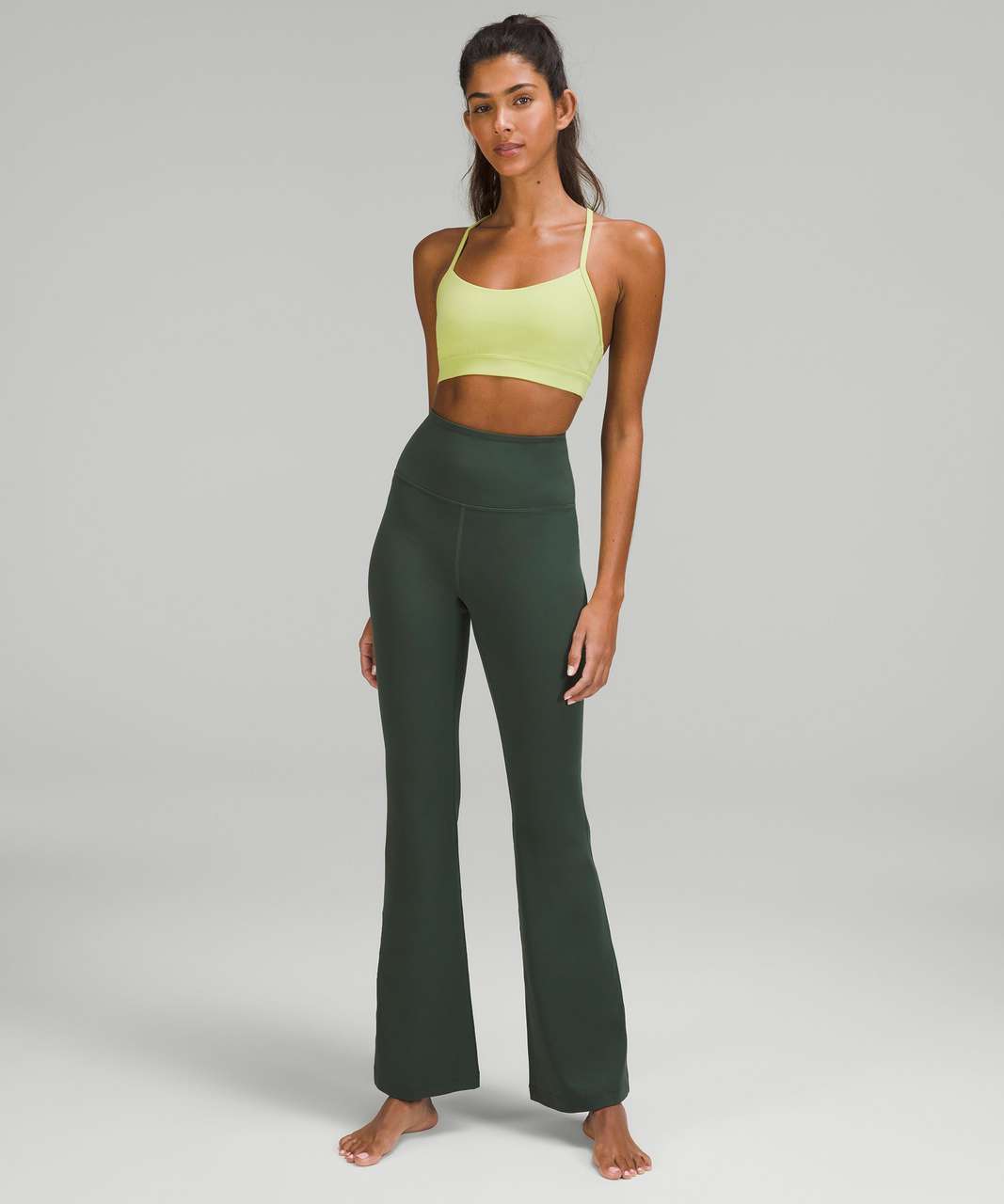 Lululemon Flow Y Nulu Bra *Light Support, A–C Cups - Wild Mint - lulu  fanatics