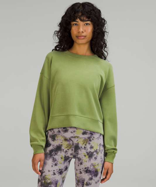 Lululemon Perfectly Oversized Cropped Crew *Softstreme - Water Drop ...