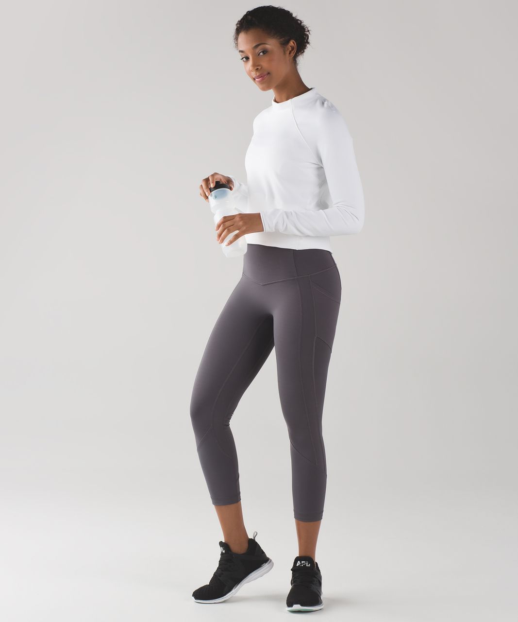 Lululemon Hill And Valley Mock Neck - White