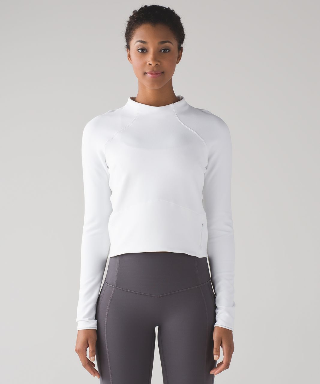 lululemon athletica It's Rulu Run Mockneck Long-sleeve Shirt in Gray